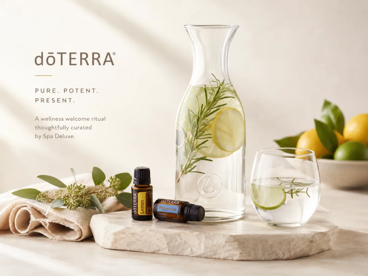 Uvítací voda s citrusy a bylinkami ve Spa Deluxe