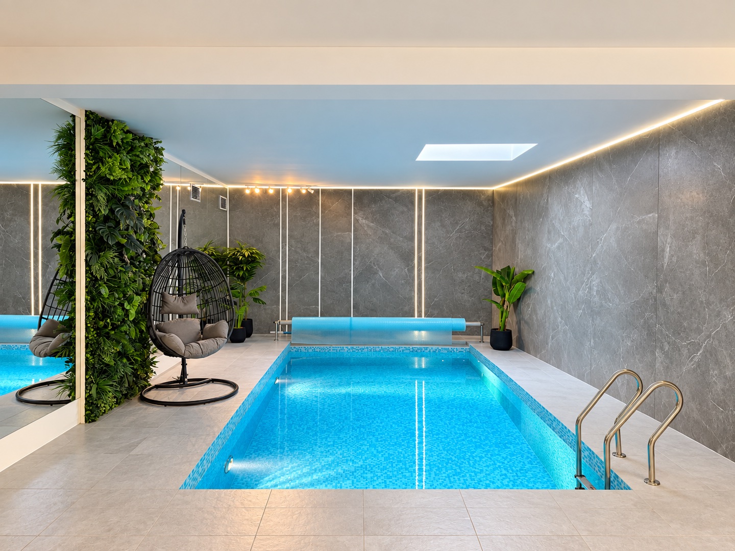 Spa Deluxe — pool and hanging relaxation chair